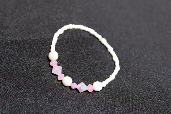 Pink & White Fashion Bracelet
