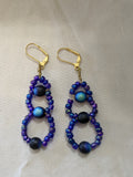 Black & Blue Iridescent Earrings