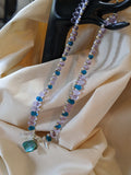 Turquoise Shell & Teardrop Necklace