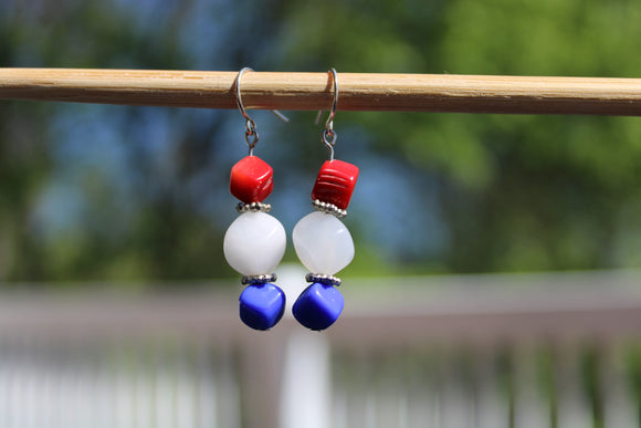 Red, White & Blue Earrings